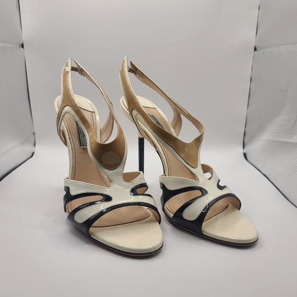 Prada Flame Patent Leather Sandals Size 40 with Box and Dust bag - Picture 4 of 5